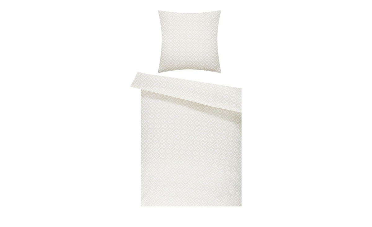 Bild 1 von levelone Mircofaser Bettwäsche  Grafisch creme Maße (cm): B: 135 Heimtextilien