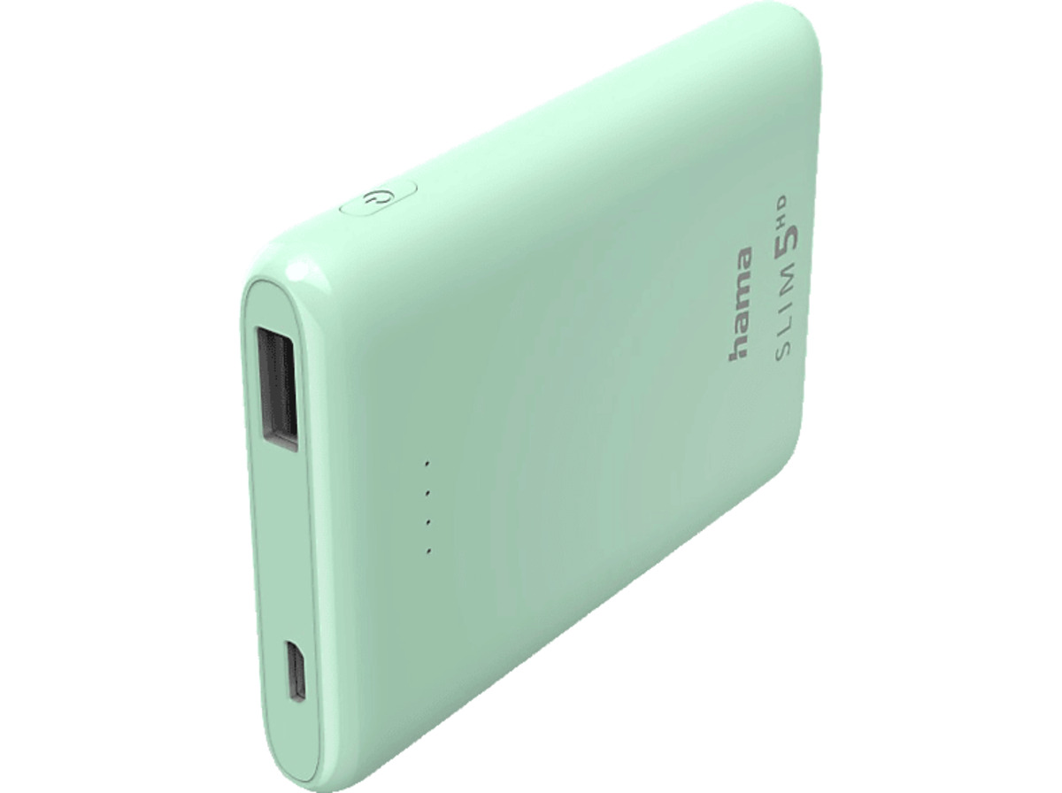 Bild 1 von HAMA Slim 5HD Powerbank 5000 mAh Mintgrün