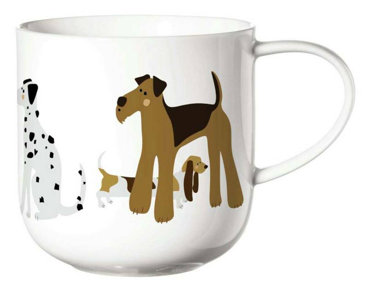 Bild 1 von ASA SELECTION Henkelbecher Dogs, Bone China