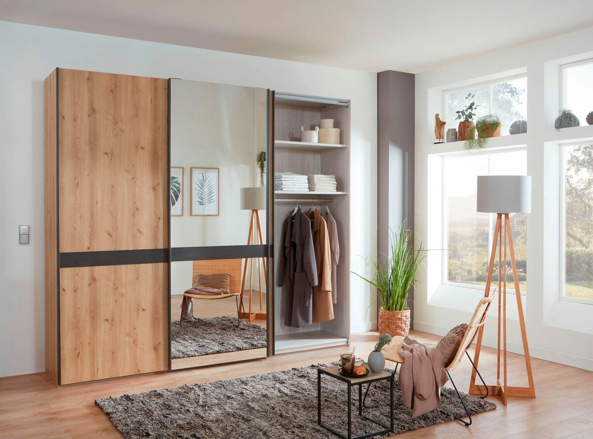 Bild 2 von WIEMANN Schwebetürenschrank Rialto hochwertige Dekorfront mit Spiegeltür