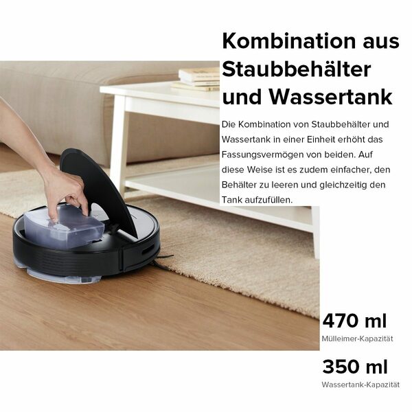Bild 4 von Roborock Saugroboter Q7 Max, 58,00 W, 4200Pa, 4 Karten Speichern, Teppichboden reinigen, Roboter Staubsauger, 3D-Map, Kindersicherung, App-Steuerung (VS Roborock S7, S5 Max)