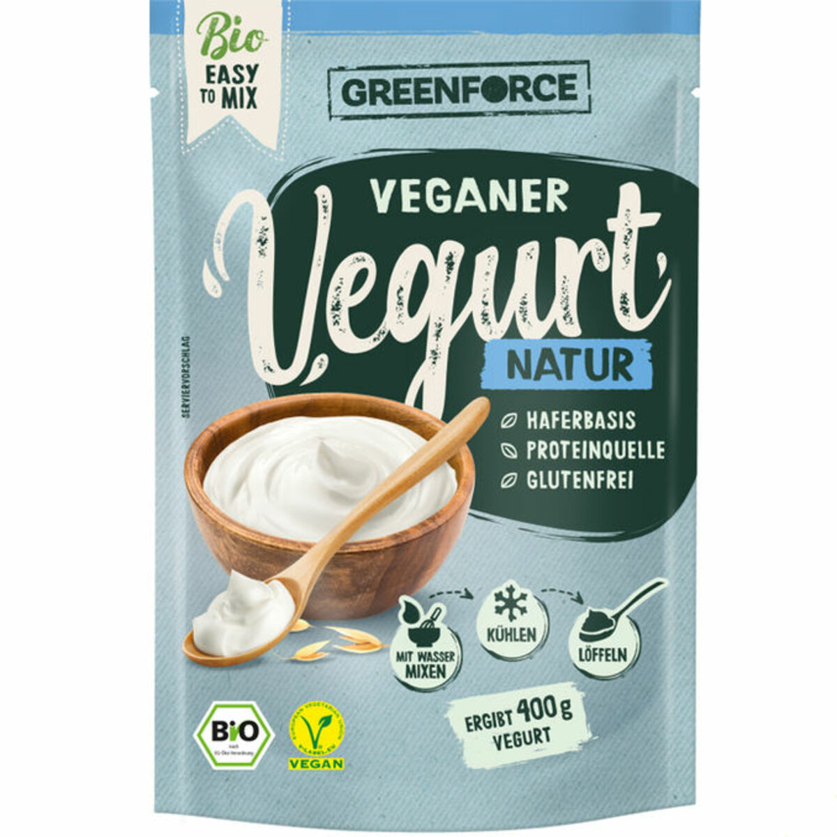 Bild 1 von GREENFORCE BIO veganer Joghurt Mix Natur