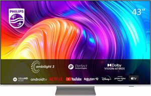 Philips 43PUS8807/12 LED-Fernseher (108 cm/43 Zoll, 4K Ultra HD, Android TV, Smart-TV)