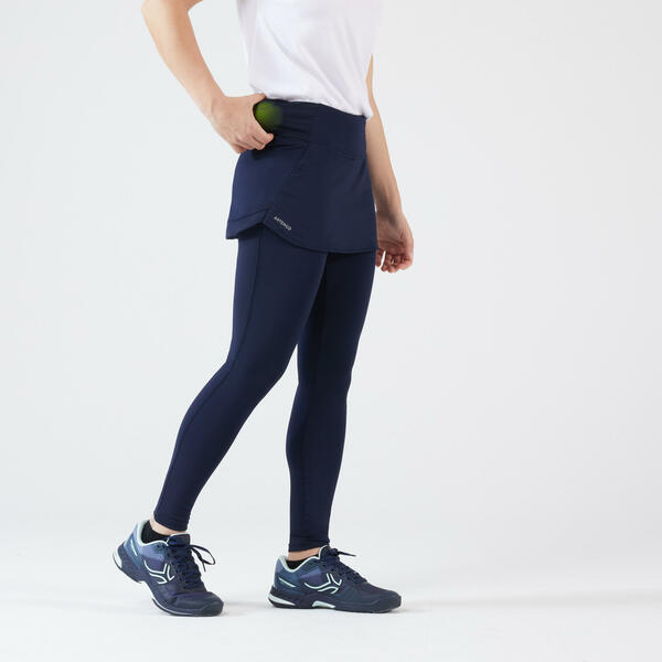 Bild 1 von Damen Tennisrock mit Leggings - Dry Hip Ball blau/schwarz