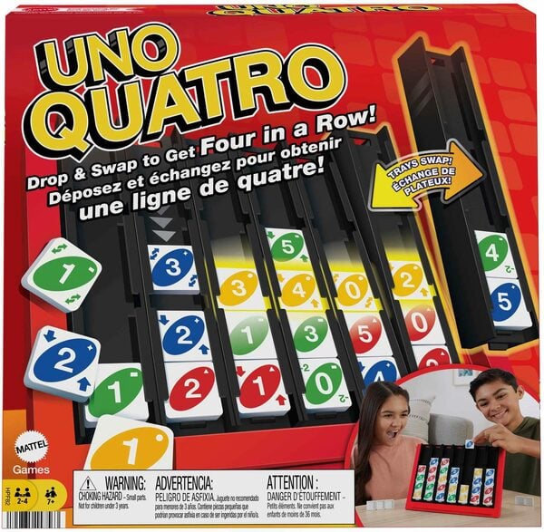 Bild 1 von Mattel games Spiel, Familienspiel UNO Quatro