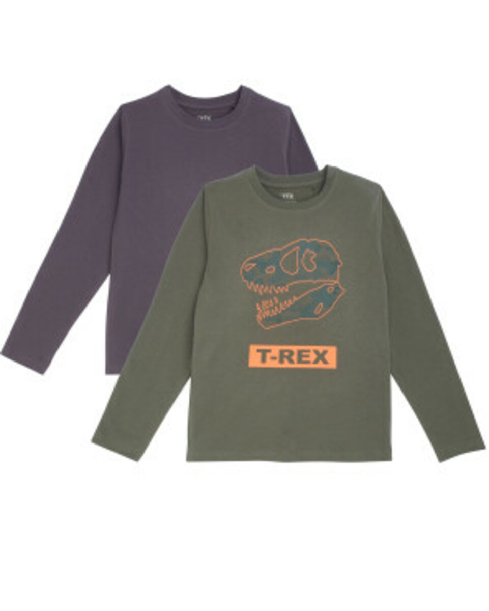 Bild 1 von Langarmshirts
       
    2 Stück Y.F.K. 
   
      grau/grün