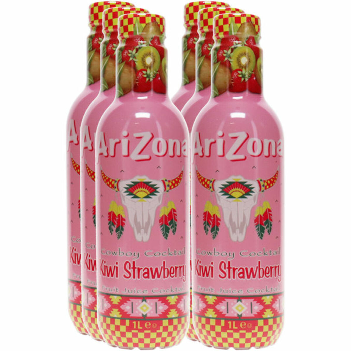 Bild 1 von Arizona Cowboy Cocktail Kiwi Erdbeere, 6er Pack (EINWEG) zzgl. Pfand