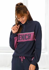 Bench. Sweatshirt im Color-Blocking Design mit Logoprint