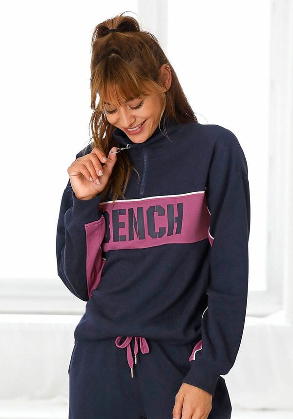 Bild 1 von Bench. Sweatshirt im Color-Blocking Design mit Logoprint