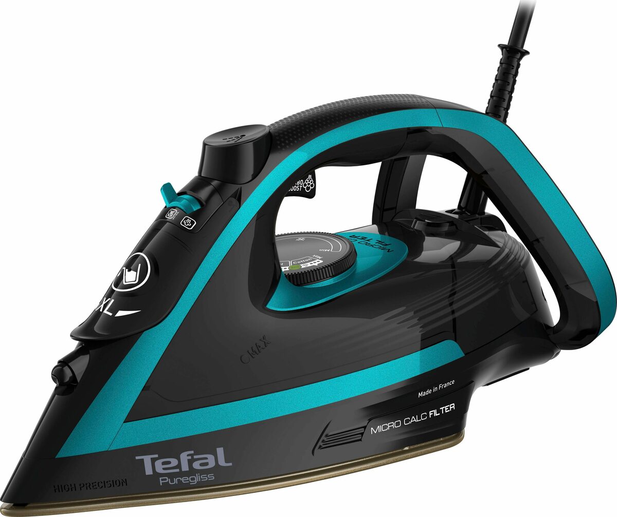 Bild 1 von Tefal Dampfbügeleisen FV8066 Puregliss, 3000 W, 280 g/Min. Dampfstoß, Vertikaldampf, XL Einfüllöffnung, stabile Ablage