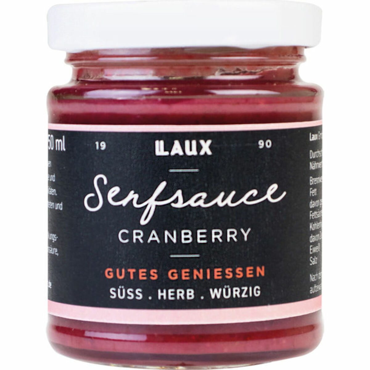 Bild 1 von LAUX Feinkost Senfsauce Cranberry