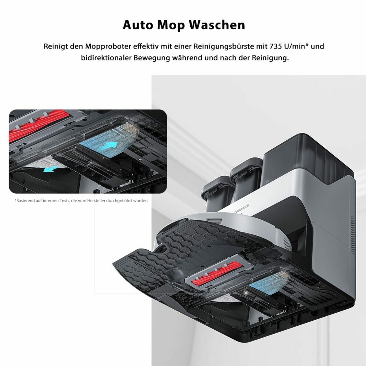 Bild 2 von Roborock Saugroboter S7 Max Ultra mit Zubehör-Set, 60,00 W, 5500Pa, Reaktive Hindernisvermeidung, Selbstreinigend, Selbsttrocknend, App und Sprachsteuerung (Upgrade von S7 Pro Ultra, VS S8 Pro