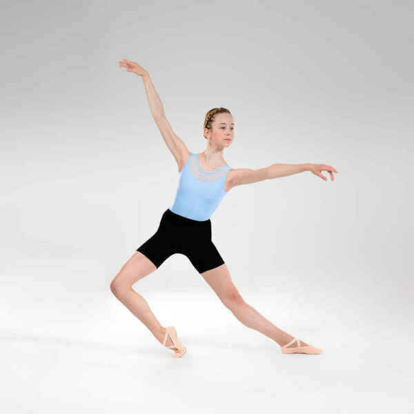 Bild 1 von Tanzbody Ballett Bi-Material Mädchen blau