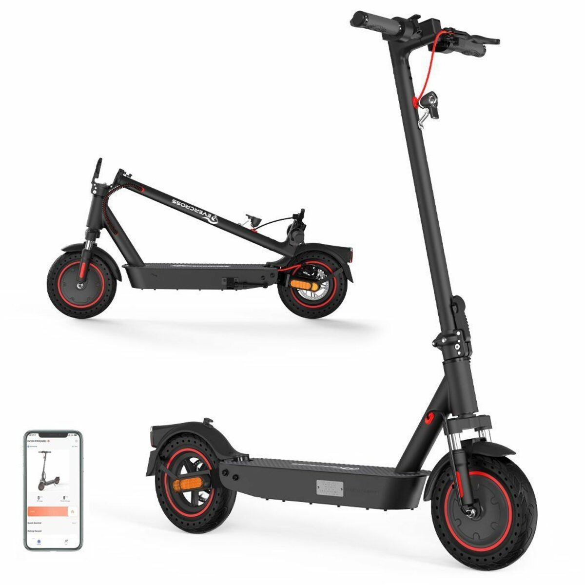 Bild 1 von Evercross E-Scooter, mit Straßenzulassung Max 35km E-roller mit app max 20km/h Mit ABE