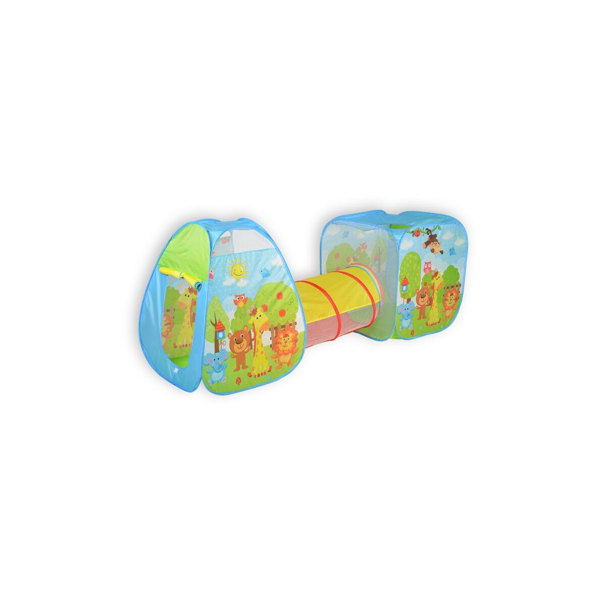 Bild 1 von Moni 3 in 1 Kinderspielzelt 995-5007A Pop-Up Bällebad Spieltunnel drin draußen blau