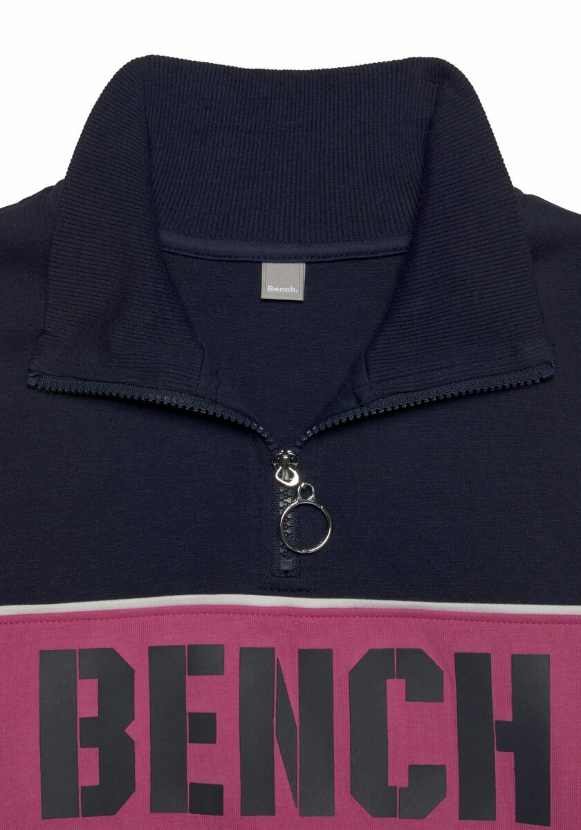 Bild 3 von Bench. Sweatshirt im Color-Blocking Design mit Logoprint