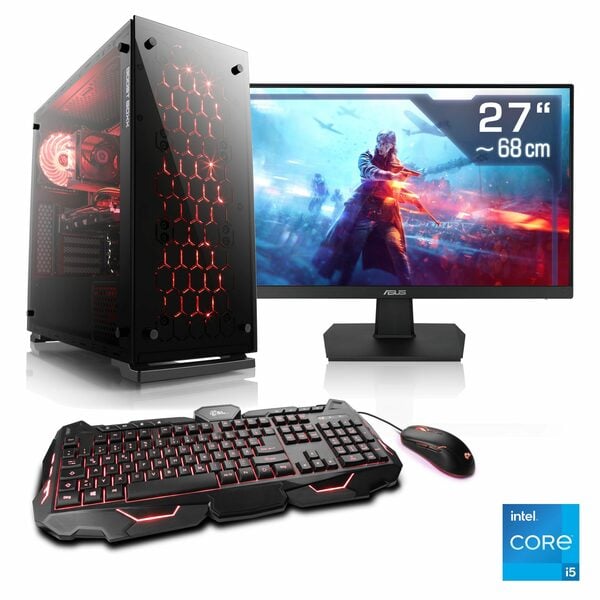 Bild 1 von CSL Speed V25139 Gaming-PC-Komplettsystem (27", Intel® Core i5 12400F, NVIDIA GeForce RTX 3050, 16 GB RAM, 1000 GB SSD)