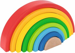 Eichhorn Stapelspielzeug Holzspielzeug, Regenbogen