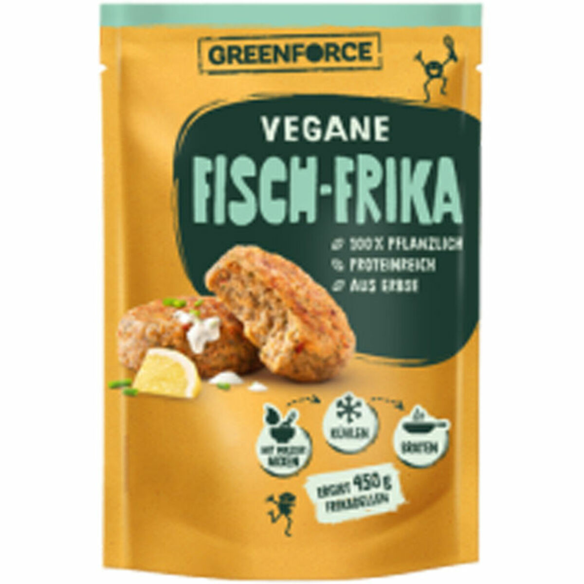 Bild 1 von GREENFORCE Veganer Fischfrikadellen Mix