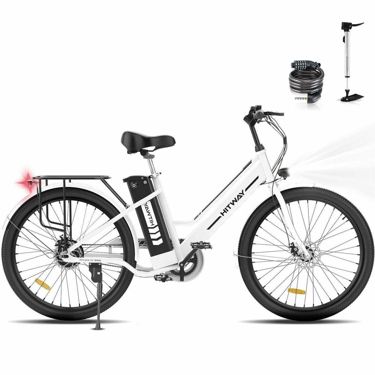 Bild 1 von HITWAY E-Bike, 250W E-fahrräde 36V8.4AH Abnehmbarer Akku Hollandräder