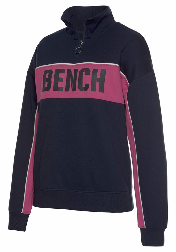 Bild 1 von Bench. Sweatshirt im Color-Blocking Design mit Logoprint