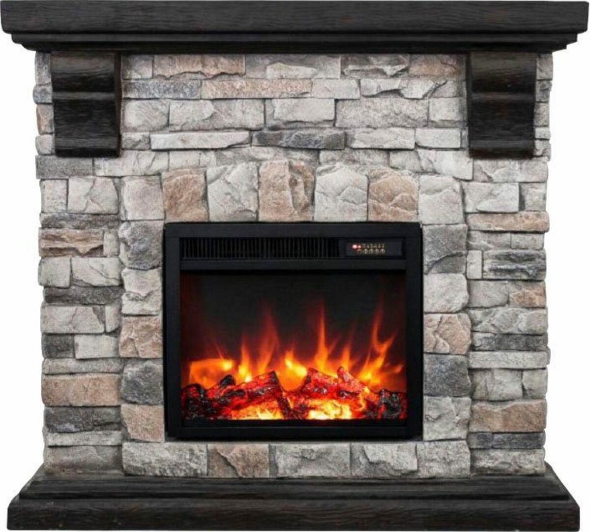 Bild 1 von Heathus Elektrokamin Neumünster, bis 1200 W Heizleistung, regelbares Flammenbild, Fernbedienung, Timer