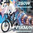 Bild 4 von HITWAY E-Bike Elektrofahrrad 26 Zoll Pedelec E-Citybike 36V 12Ah, 35-90km Pedalassistenzmodus Shimano 7 Gängen