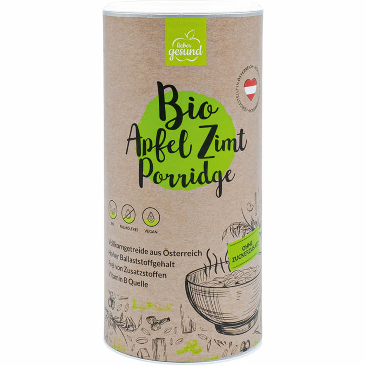 Lieber Gesund BIO Apfel Zimt Porridge von Motatos ansehen!