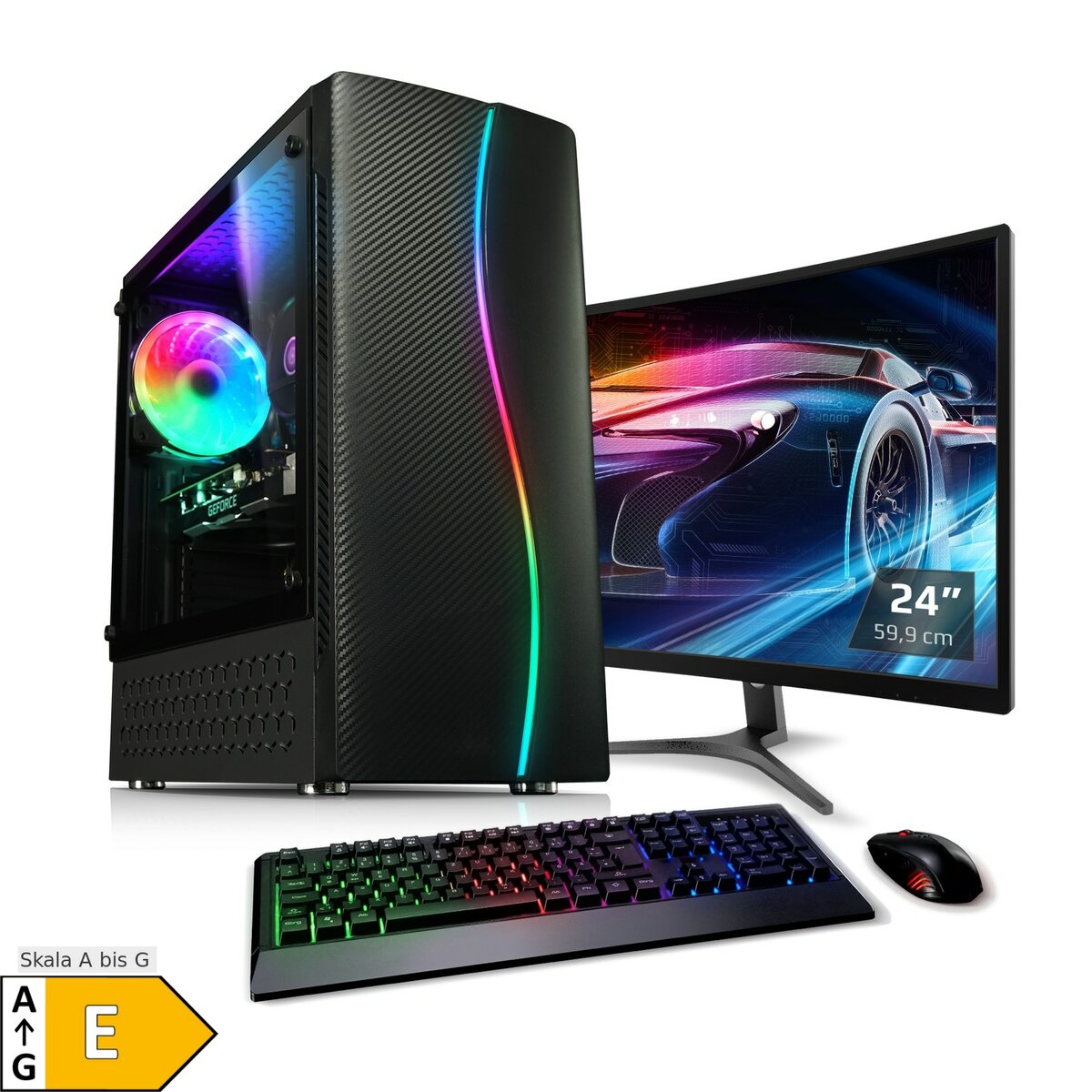 Bild 1 von Gaming PC mit TFT Cobra 10 Intel Core i5-10400F, 32GB RAM, NVIDIA RTX 3050, 1TB SSD