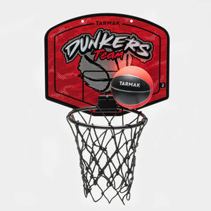 Kinder/Damen/Herren Mini-Basketballkorb - SK100 Dunkers rot/silber