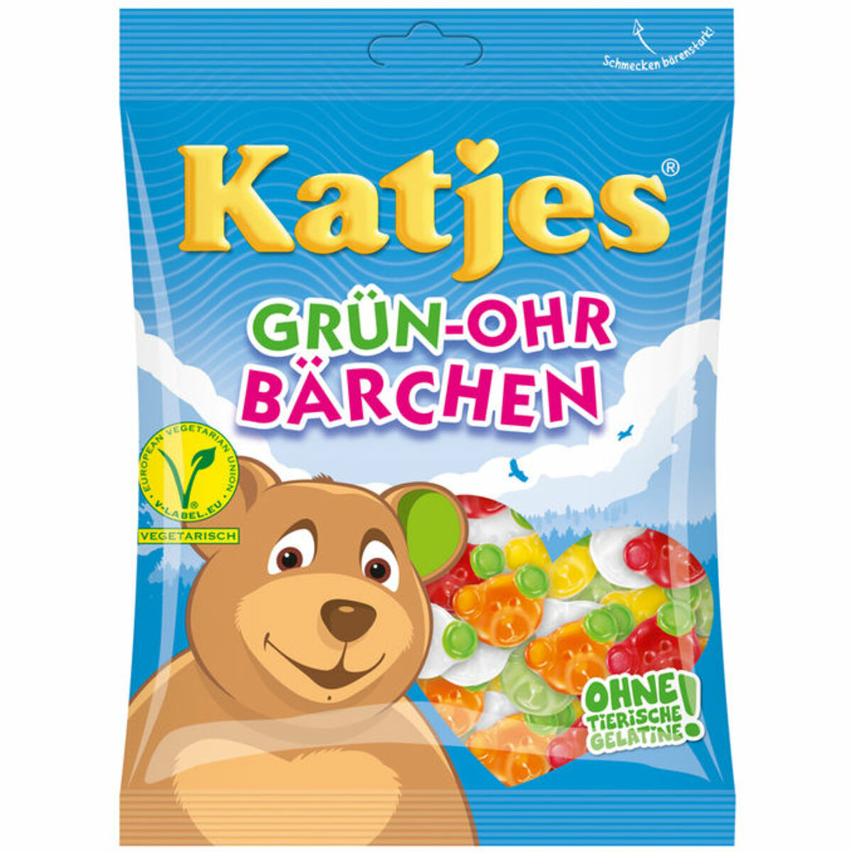 Bild 1 von Katjes Grün Ohr Bärchen Fruchtgummis