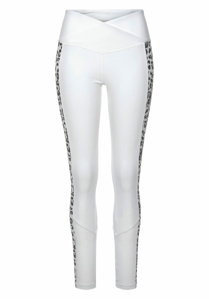 Bild 2 von Bench. Leggings mit Leomuster und Mesh-Einsatz, Loungewear