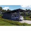 Bild 1 von Holzbrüder Carport Ralf mit Geräteraum Anthrazitgrau 300 x 868 cm Dunkelgrau