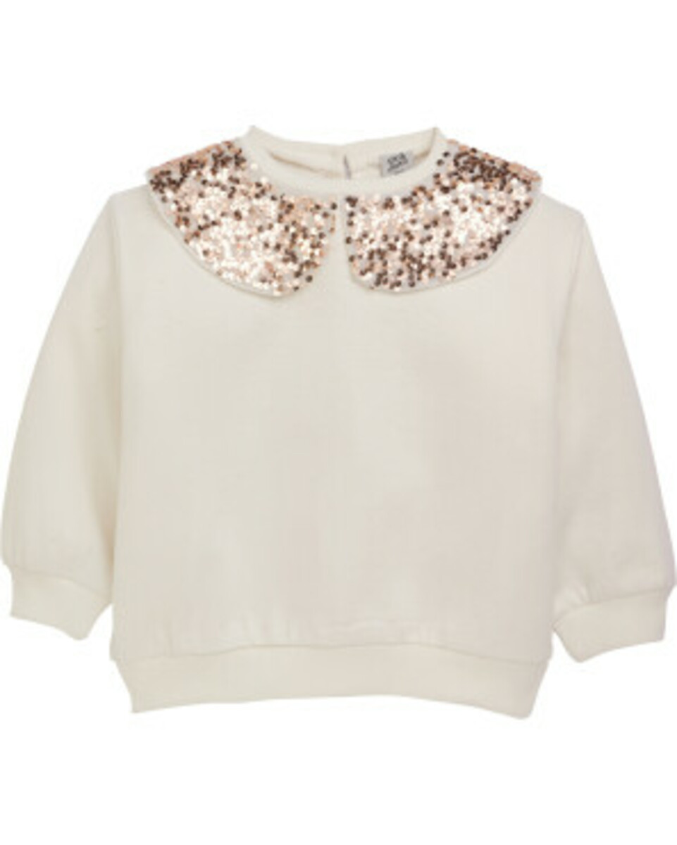 Bild 1 von Sweatshirt
       
      Kiki & Koko Kragen mit Pailletten
   
      offwhite