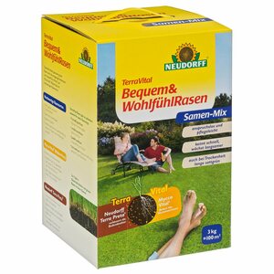 Neudorff Terra Vital Bequem- und Wohlfühlrasen Samen-Mix 3 kg