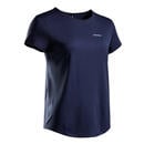 Bild 1 von Damen T-Shirt Tennis Rundhals - Dry Essentiel 100 Club marineblau