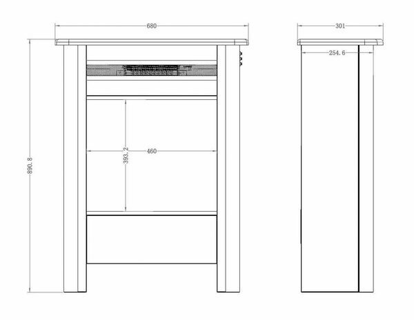 Bild 2 von Heathus Elektrokamin Mölln, bis 1950 W Heizleistung stufenlos regelbar
