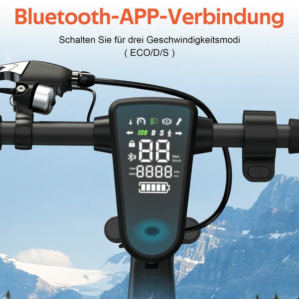 Bild 2 von HITWAY E-Scooter 8,5 Zoll Klappbar E-roller 36V 11,4Ah Vollreifen mit Straßenzulassung