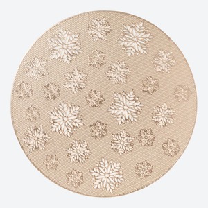 Deckchen im Schneeflocken-Design, Ø ca. 38cm