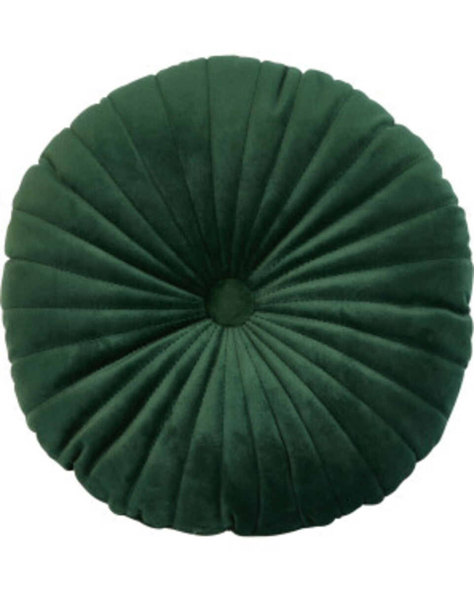 Bild 1 von Kissen
       
       Samt, Ø ca. 30 cm
   
      dunkelgrün