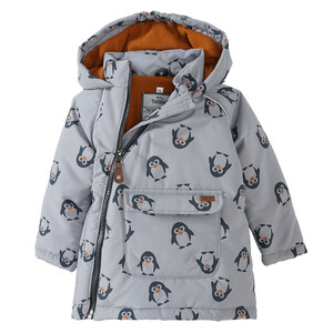 Baby Jacke mit Pinguin-Allover