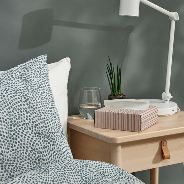 Bild 4 von SNÖKRABBA  Papierserviette, gestreift hellbraun/leuchtend rot