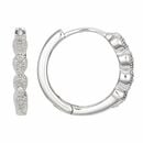 Bild 1 von ART DECO DIAMONDS Creolen 16 Diamanten zus. ca. 0,10ct Silber 925