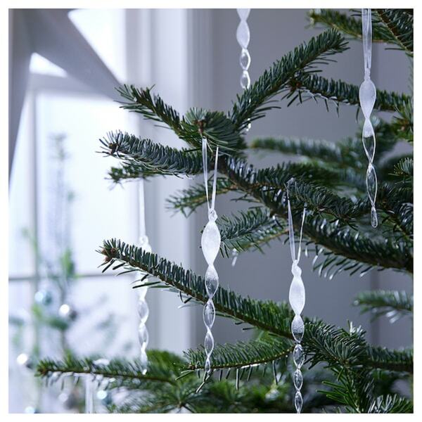 Bild 2 von VINTERFINT  Hängedekoration, Eiszapfen Klarglas