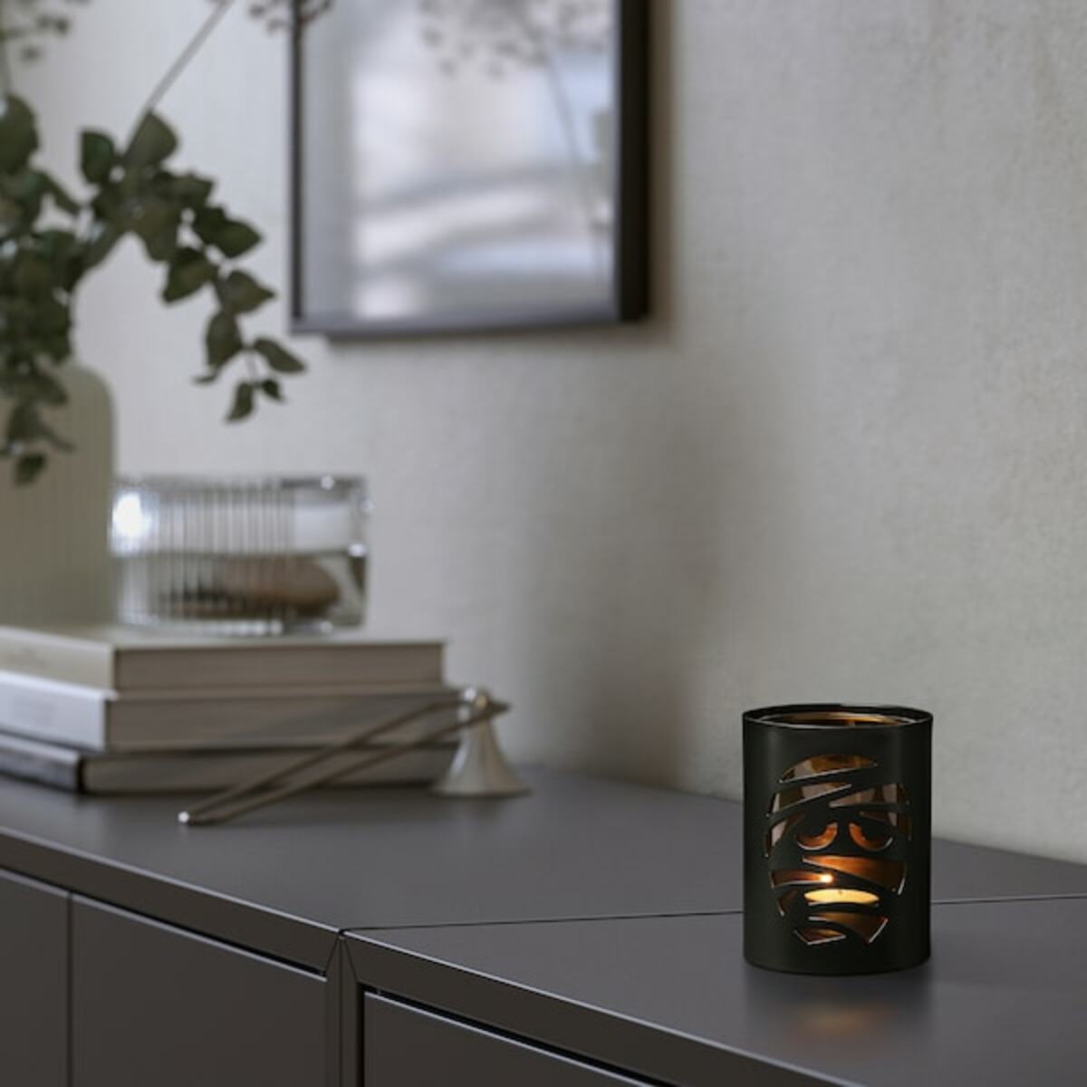 Bild 2 von KUSTFYR  Teelichthalter, Mumie