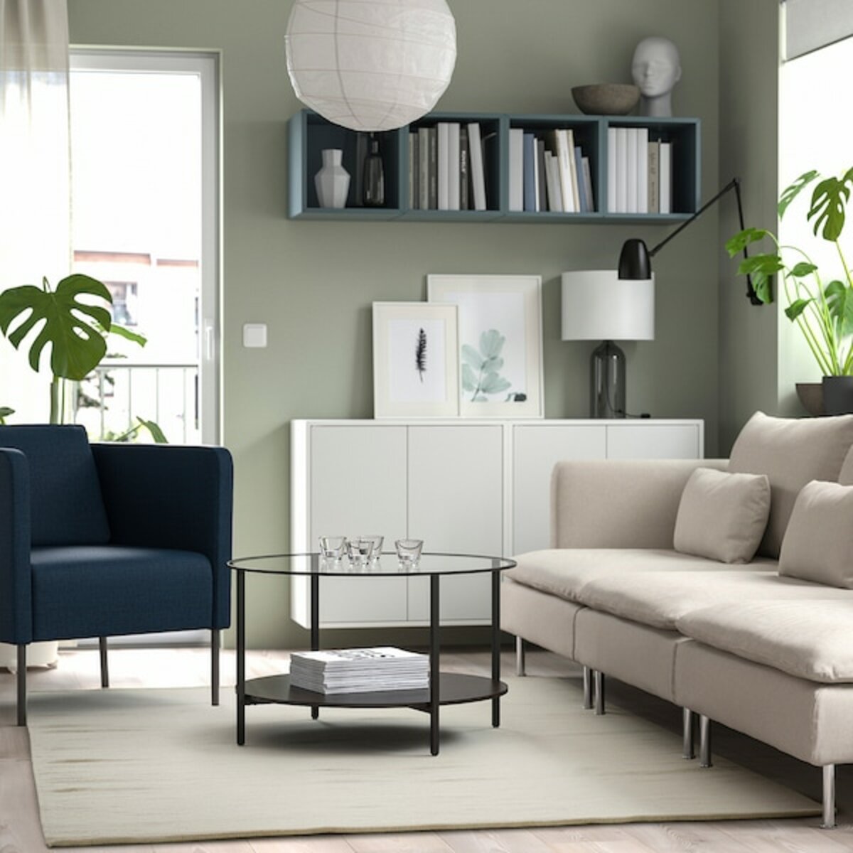 Bild 3 von TIDTABELL  Teppich flach gewebt, beige