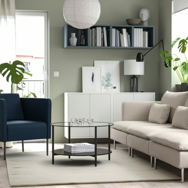 Bild 3 von TIDTABELL  Teppich flach gewebt, beige