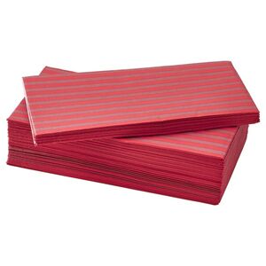VINTERFINT  Papierserviette, Streifen rot