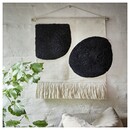 Bild 2 von BLANDSKOG  Wandteppich, beige/schwarz