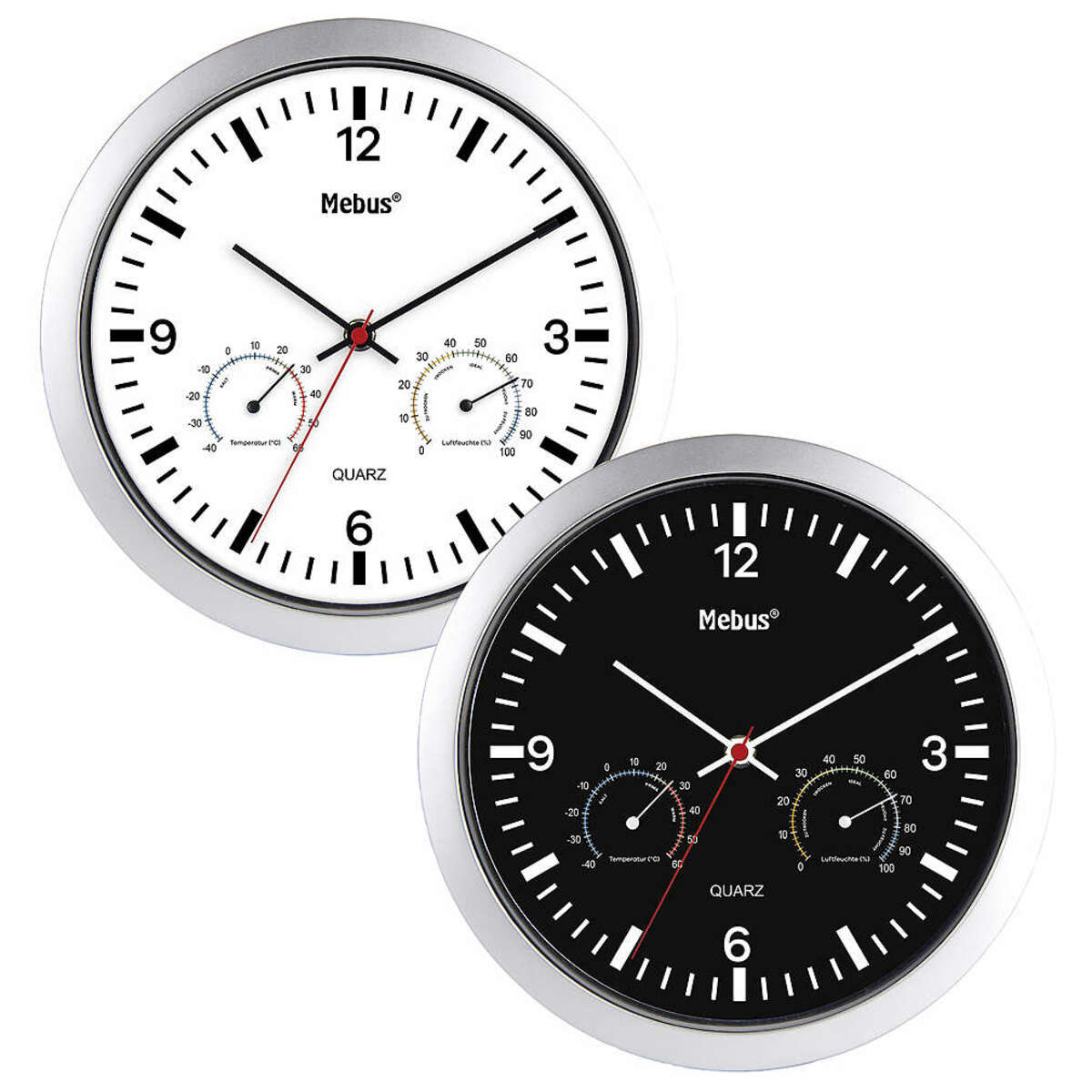 Bild 1 von MEBUS Wanduhr mit Klimastation